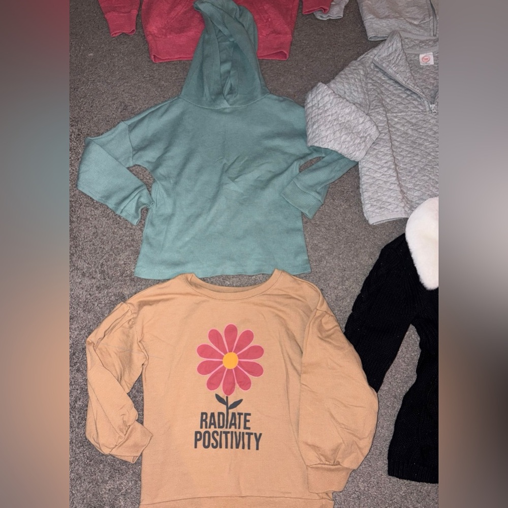 Girls Sweatshirt & Sweater Lot – Size 4T (8 Pieces) 🌟 - Picture 2 of 6